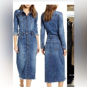 Wash Lab Piece Dyed Denim Dress